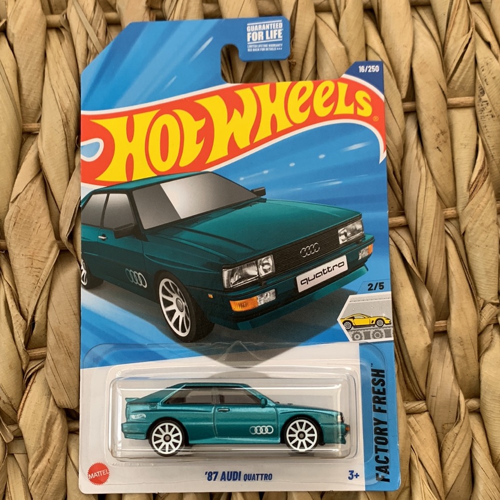 Hot Wheels 1987 Audi Quattro 1980s Diecast 80s Green Car Hotwheels Mattel 2025 🆕